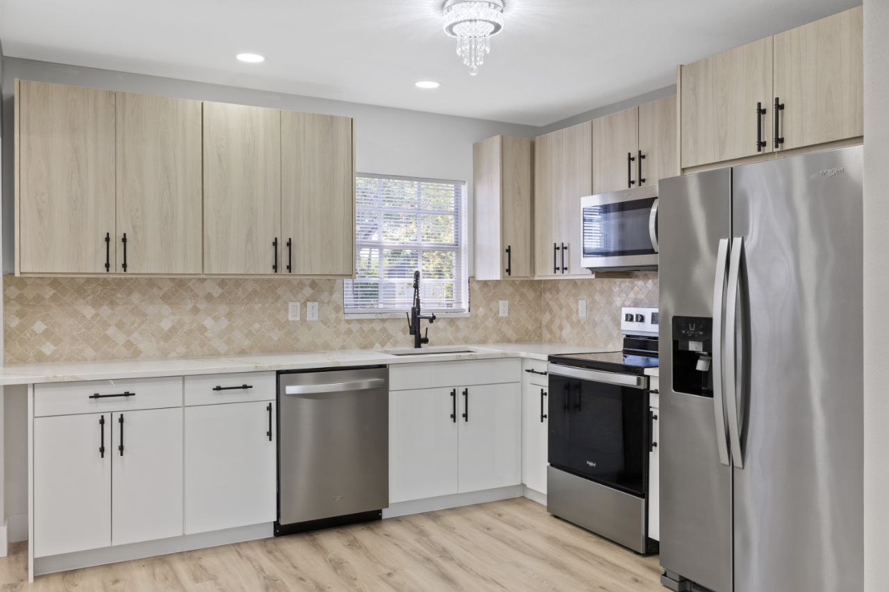 Contemporary kitchen with premium windows